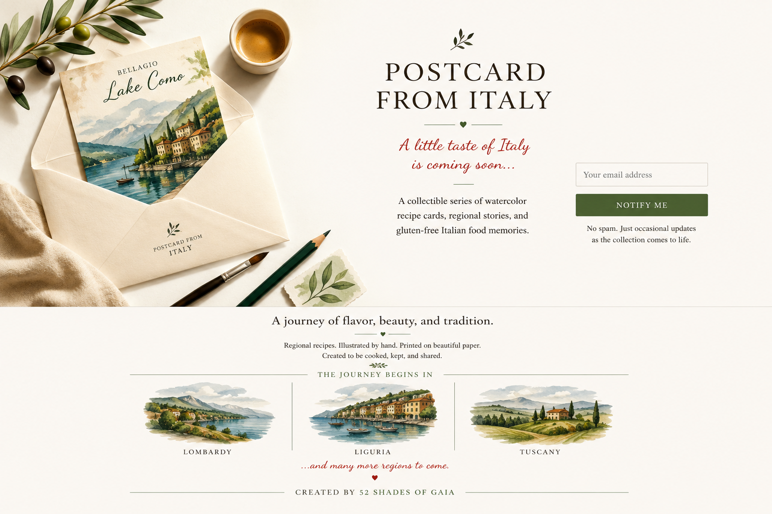 Postcard from Italy - Coming Soon